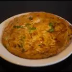Tortilla con pollo con verdura