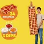 PIZZA DE UN METRO DE 24 REBANADAS
