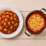 NHOQUE MOLHO E  Á PARMEGIANA