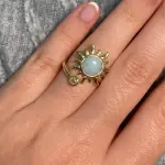 Anillo Sol Larimar