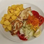 Pollo, huevos, ensalada o patatas
