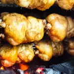 Medio pollo a las brasas