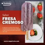Paleta de Fresa cremoso