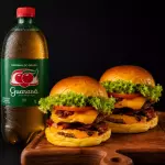 2 Double cheddar + Guarana 1 Litro