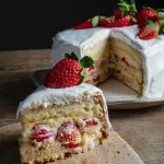 Torta delicia de morango 20 fatias