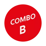 Combo "B" con pizzas grandes