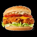 BURGER CRUJI RANCHERA CON PAPAS