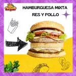 HAMBURGUESA MIXTA RES Y POLLO