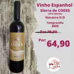 Vinho Espanhol Sierra de CODES 2020