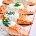 Salmón en crema de limón