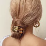 Metal Hair Dorado doble