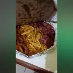 (porção G)batata frango e calabresa