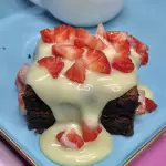 Brownie c cobert choc branc e Morang