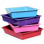 Bandeja para Gatos Plastica roxa