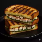 Sandwich Pollo Pesto & Queso