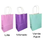 BOLSAS PAPEL COLORES (15x8x21)