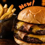 HAM DOBLE CHEDDAR Y BACON