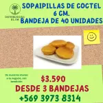 SOPAIPILLAS COCTEL 6 CM BANDEJA  4O