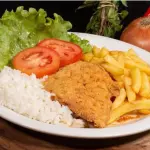 Marmitex frango empanado