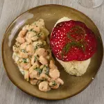 Camarones cremosos