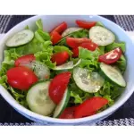 Salada de alface tomate pepino