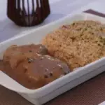 Filé ao molho poivre