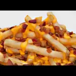 Papas con Queso oaxaca y Tocino