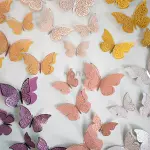 Mariposas Decorativas 3D doble color