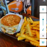 Mini x salada com fritas