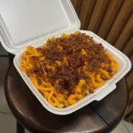 Fritas Média com cheddar e bacon