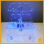Porta cupcakes con luces