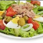Ensalada chica con Pollo, lechuga y