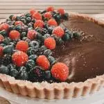Chocolate y frutos del bosque