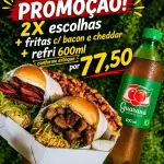 2X ESCOLHAS+ FRITAS BACON + REFRI