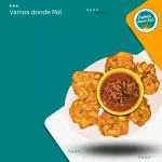 Patacones con carne mexicana