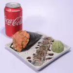 Temaki + uramaki + coca cola lata