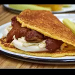 Cachapa con Queso y Cerdo