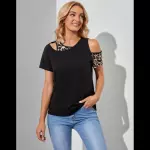 EMERY ROSE Camiseta de leopardo