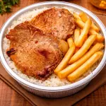 Bisteca Suína Frita na Manteiga