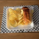 PERRO AL CARBÓN + PAPAS