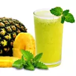 Suco abacaxi c/ hortelã