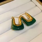 Aros verde acrilico