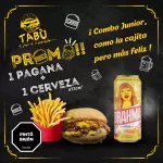 Burger + Papas + 1 Cerveza 🍔🍟🍺