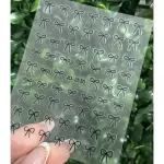 Cartela Adesivo Laço 60 Und.Preto