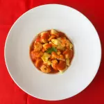 Nhoque ao molho de camarão