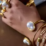 Brasalet Perla Cultivada ChapaOro18k