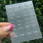 Cartela Adesivo  Cobre C/Strass