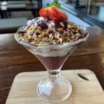 Açaí com maracujá e leite condensado