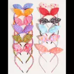 12 Cintillos de niñitas con lazo