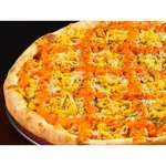 Pizza gigante 1/2 frango cheddar 1/2 lombo canadense Catupiry
